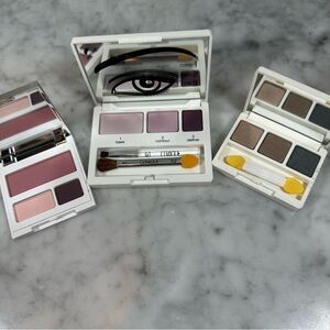 Set of Three Clinique Small Eyeshadow Palates Cool Colors